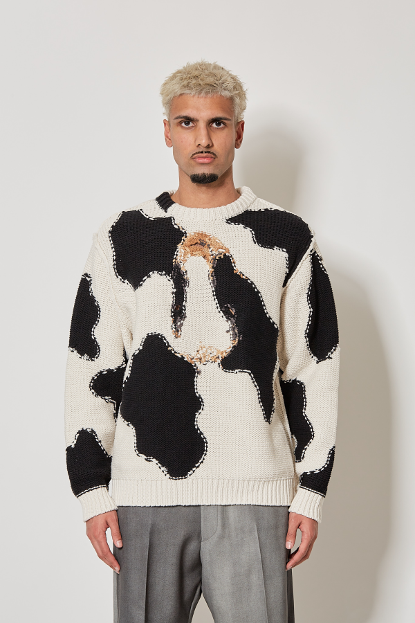 Acting Cow Knit Pullover - Ivory