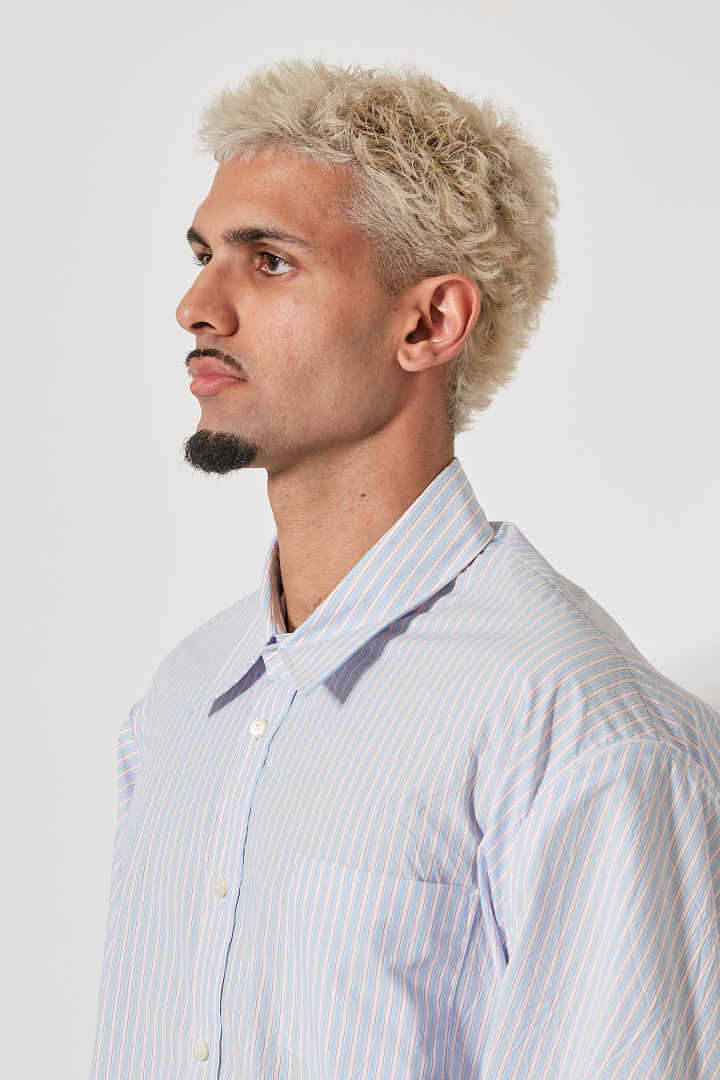 Filleted Zip Shirt - Blue