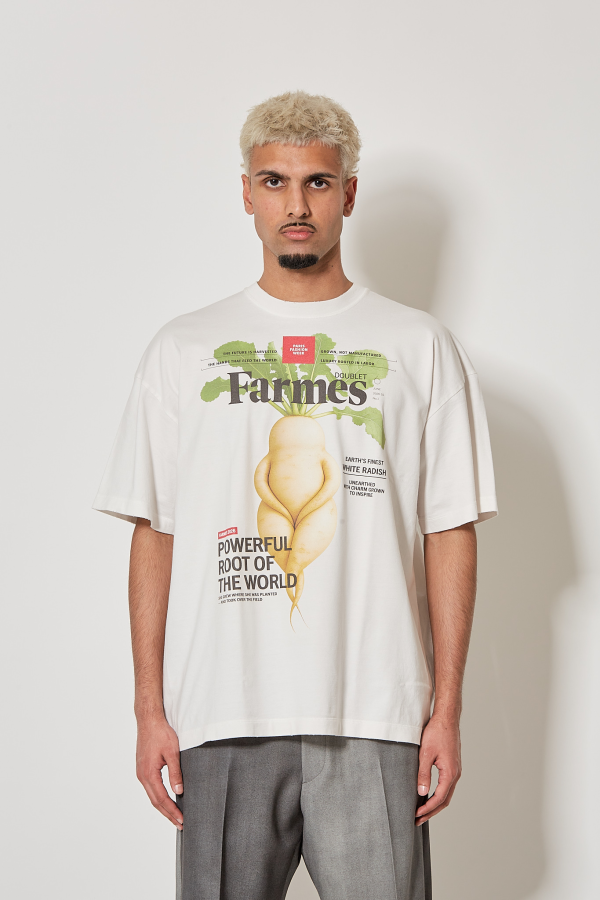 Farmes Magazine Cover T-Shirt - White