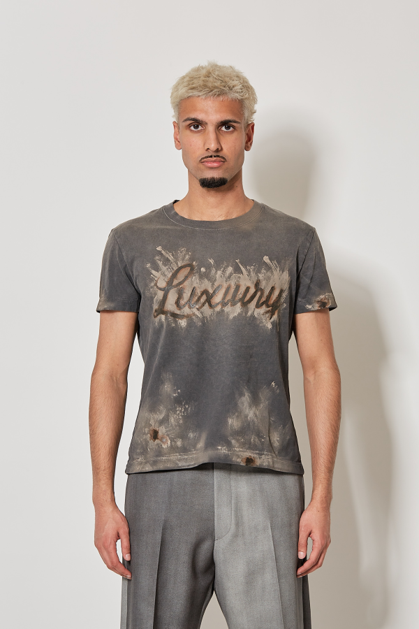 Luxuary Mud Paint T-Shirt - Black