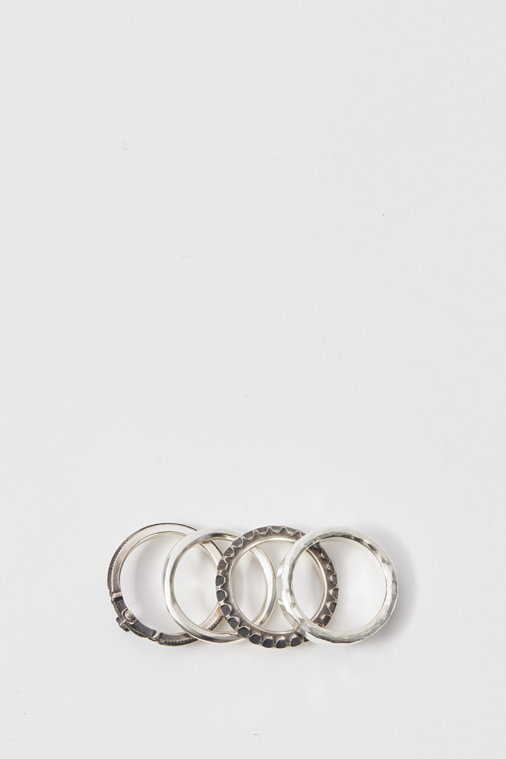 4 Ring Combi Cross - Silver