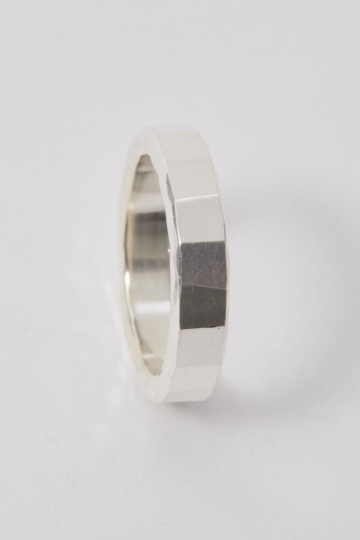 4 Ring Combi Cross - Silver