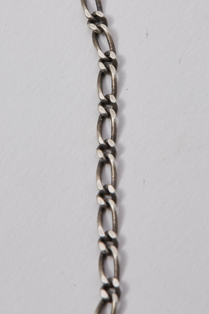 Necklace Two Skulls - Silver