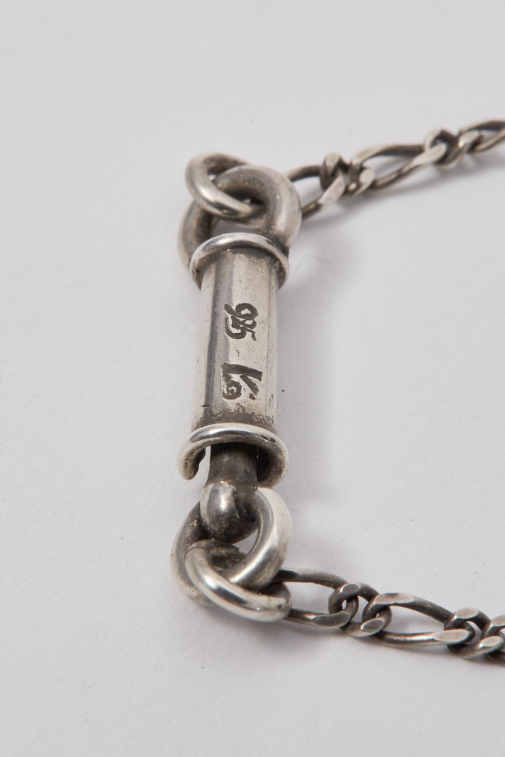 Necklace Two Skulls - Silver