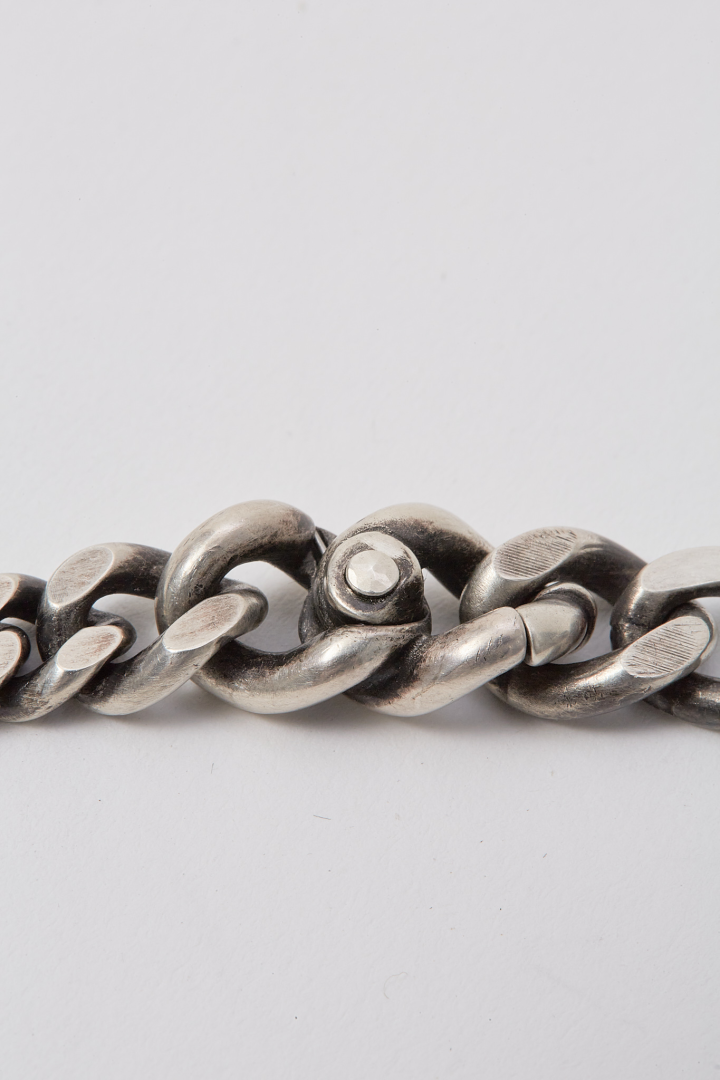 Bracelet Long Link Flat - Silver