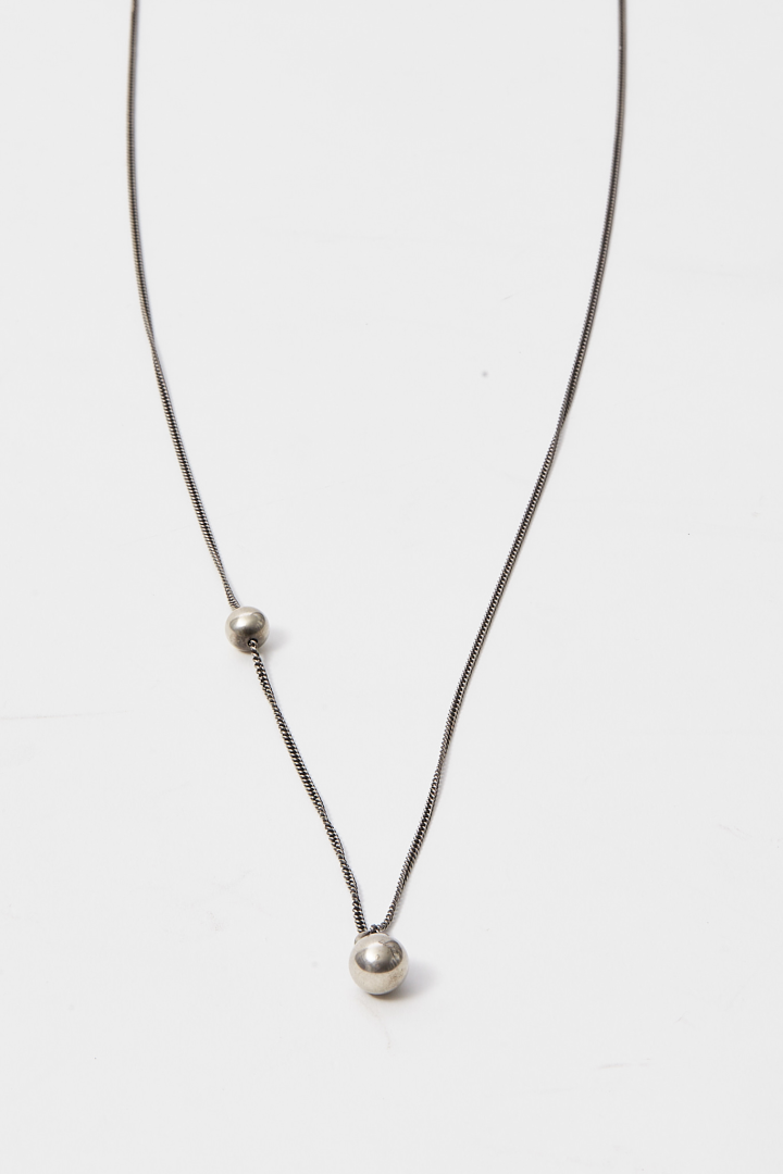 Fine Chain Pearl - Silver