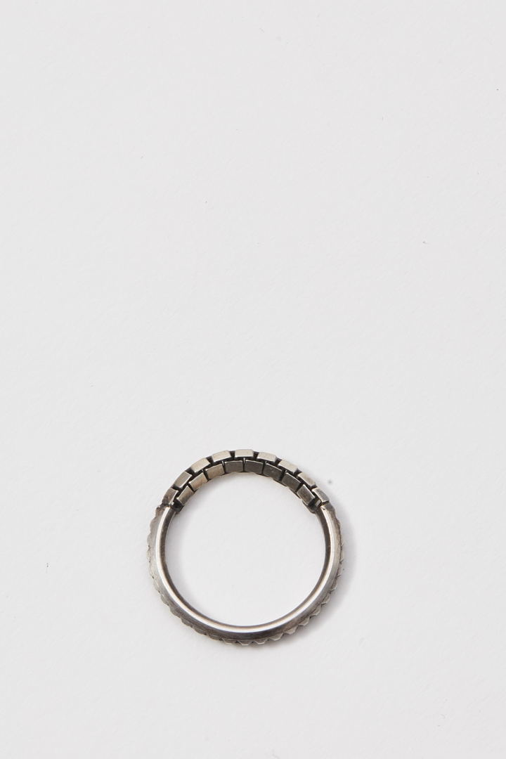 Ring Symbol Box Chain - Silver