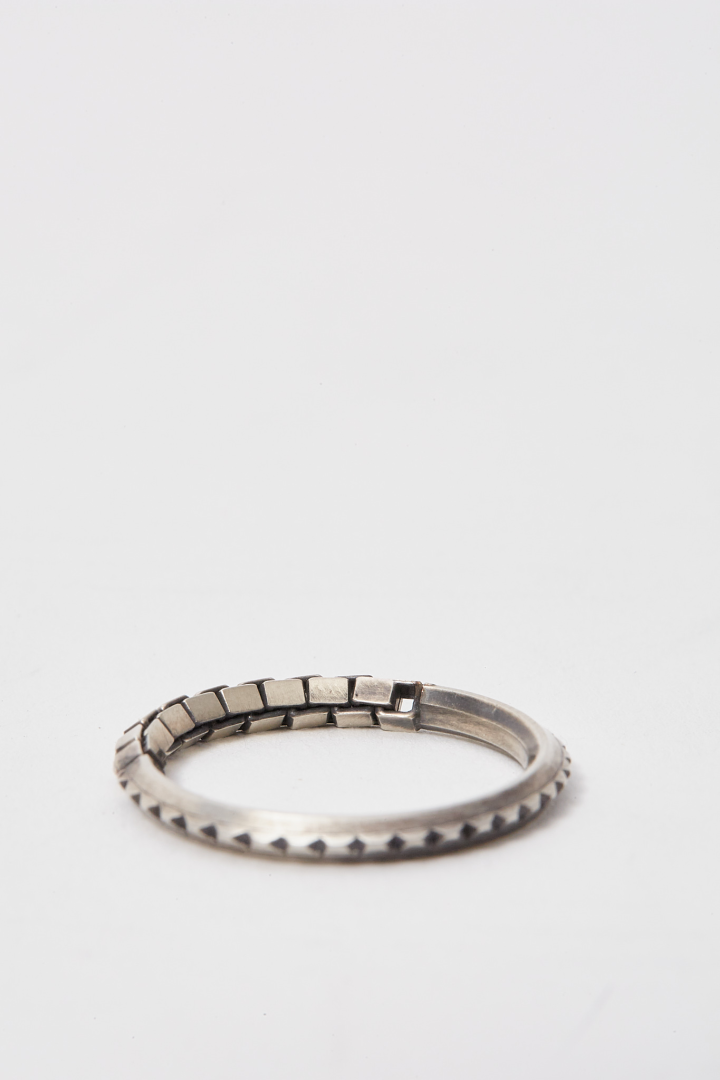 Ring Symbol Box Chain - Silver