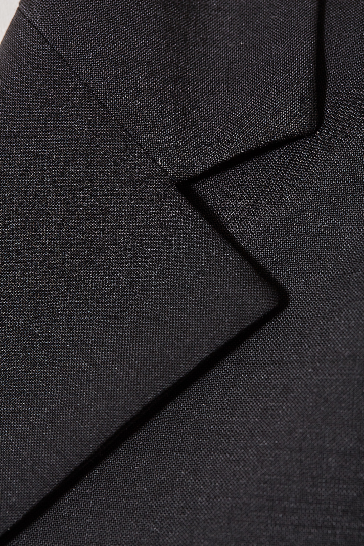 Long Sleeve Button Down Blazer - Onyx