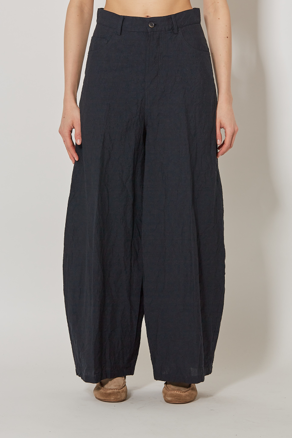 Rounded 5 Pocket Pants - Navy