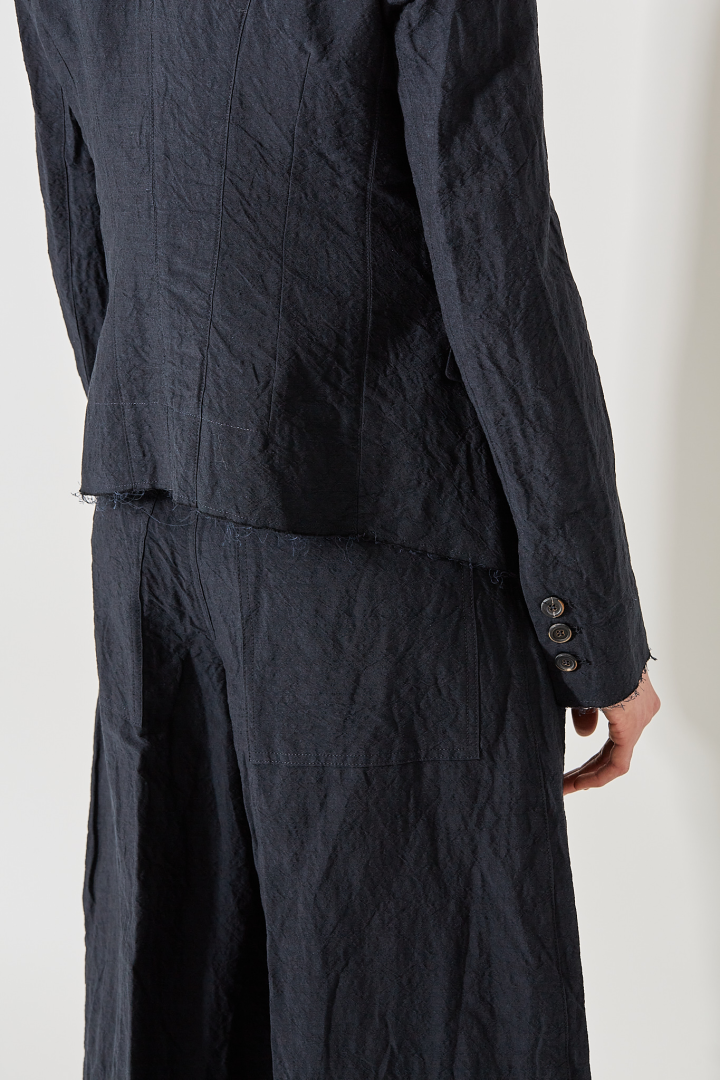 1/2 lined Cutaway Jacket - Navy