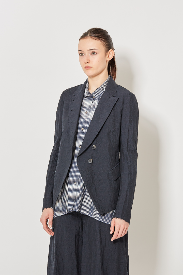 Tent Blouse - Blue Tartan