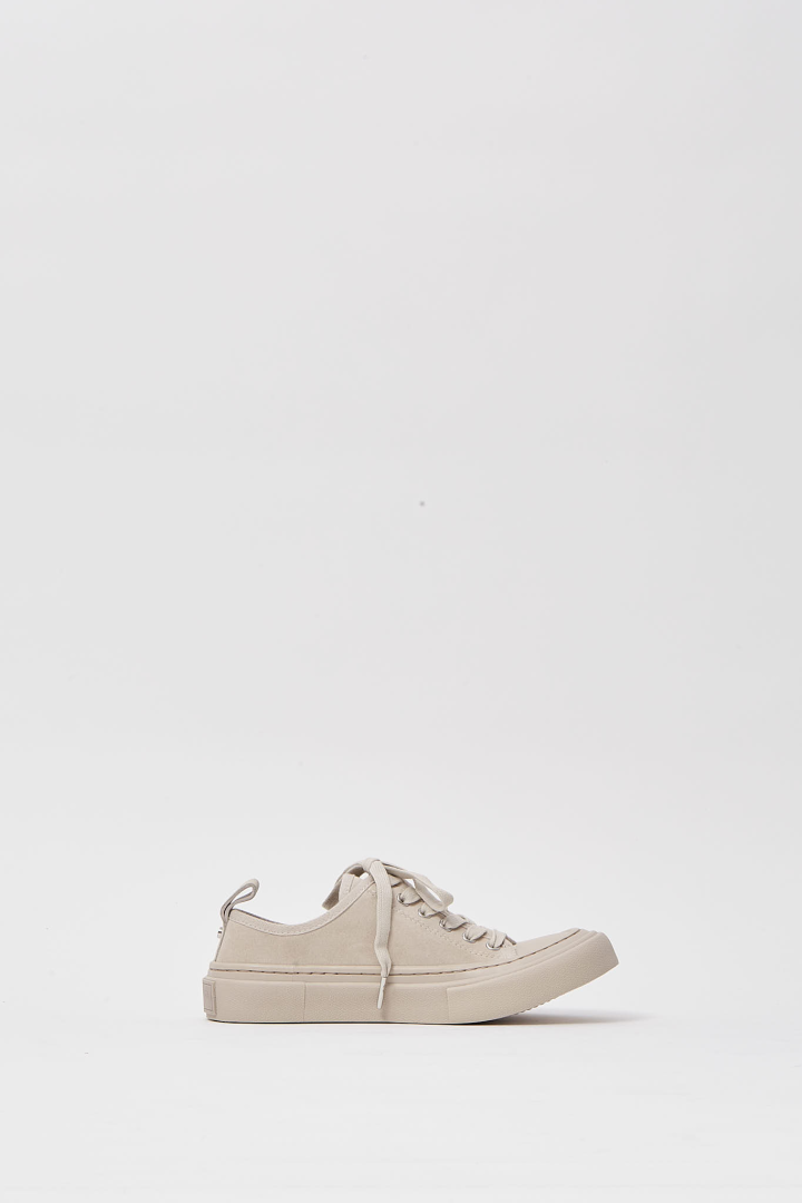 Halli Vulcanized Low-Top Sneaker - Chalk