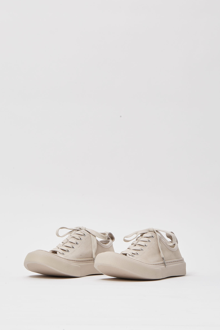 Halli Vulcanized Low-Top Sneaker - Chalk