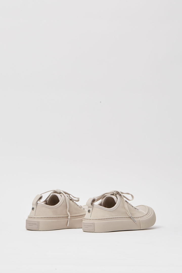 Halli Vulcanized Low-Top Sneaker - Chalk