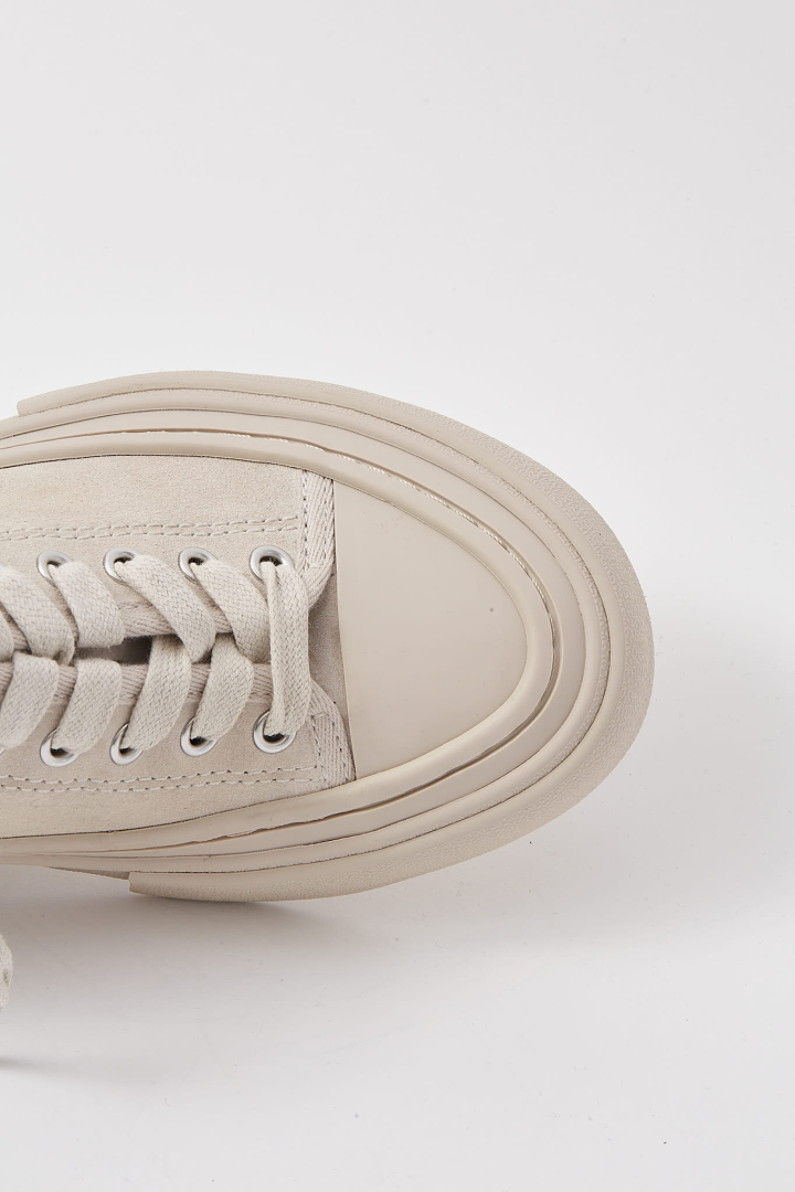 Halli Vulcanized Low-Top Sneaker - Chalk