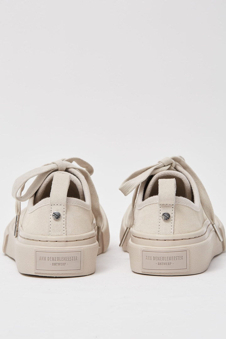 Halli Vulcanized Low-Top Sneaker - Chalk