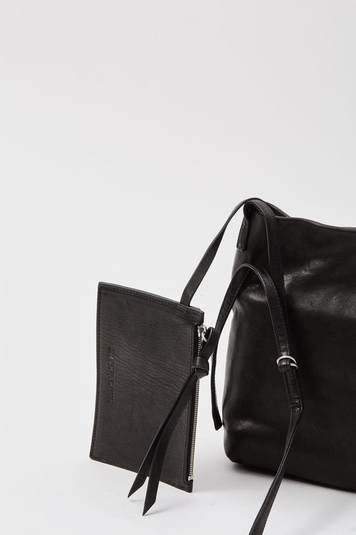 Ger Mini Soft Shoulder Bag - Black