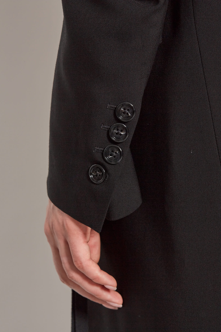 Agnes High Comfort Tailored Jacket Visco - Black