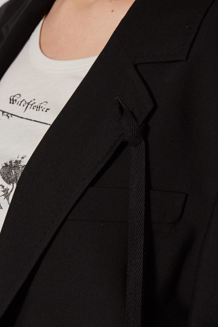 Agnes High Comfort Tailored Jacket Visco - Black