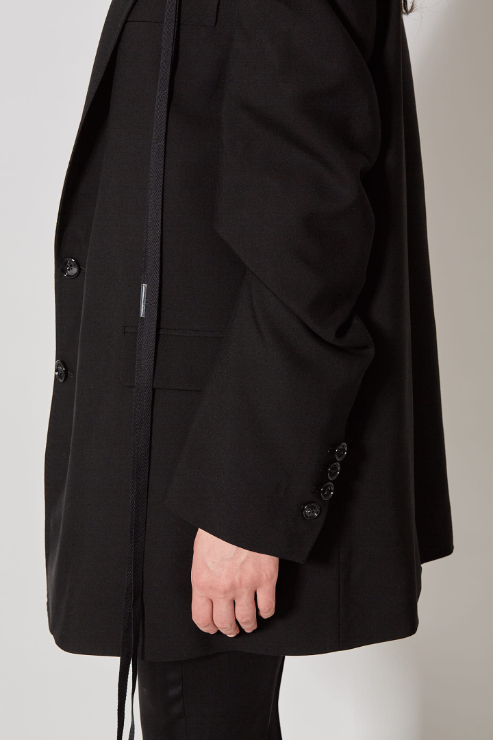 Agnes High Comfort Tailored Jacket Visco - Black