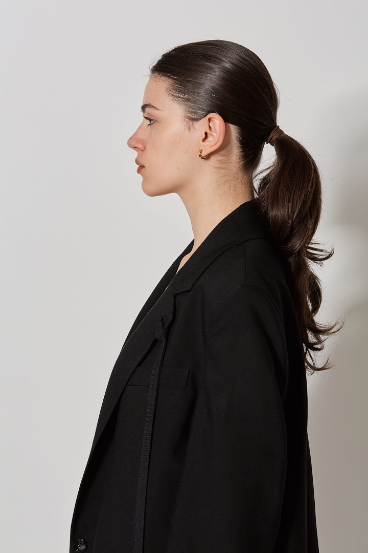 Agnes High Comfort Tailored Jacket Visco - Black