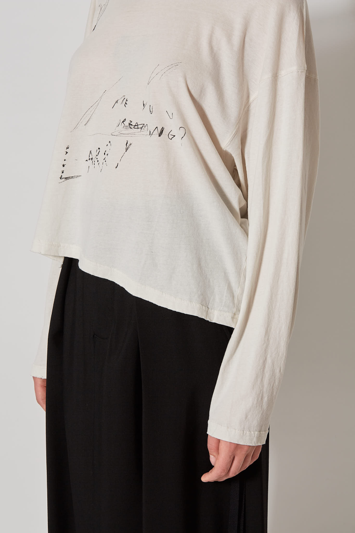 Nikita Relax Fit Long Sleeve Boxy Tee - Ivory