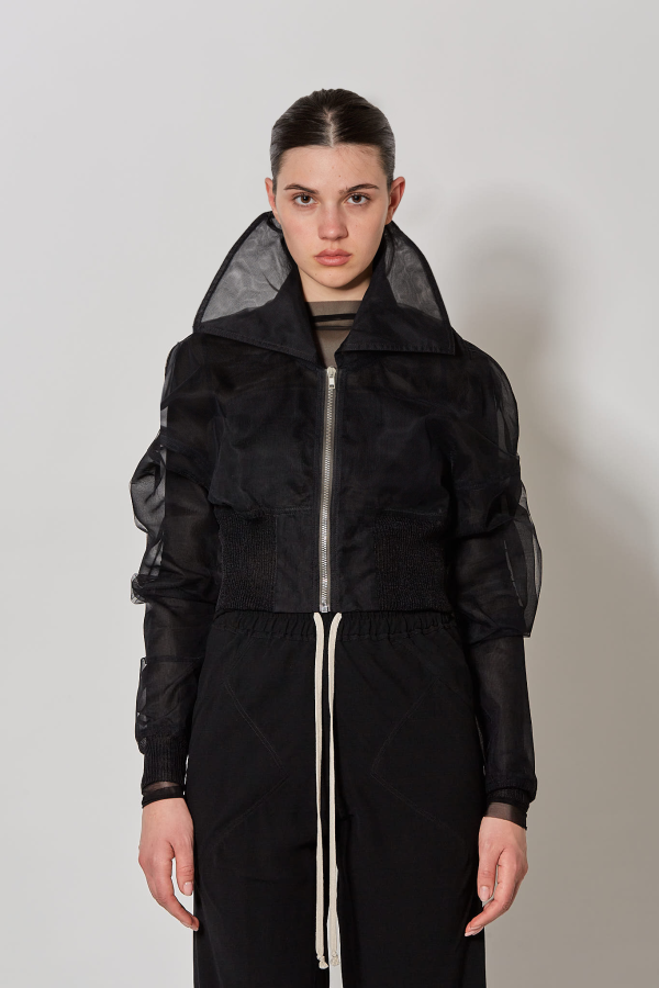 Bomber Dracucollar Cropped - Black