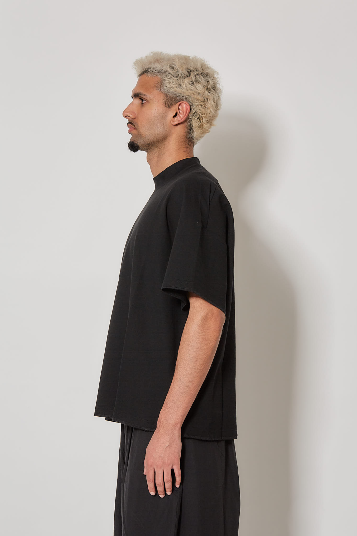 Midd Collar Withdraw Hem - Black