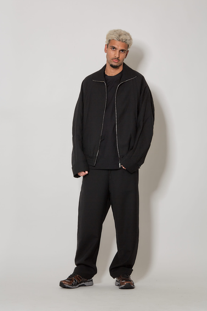 Midd Collar Withdraw Hem - Black