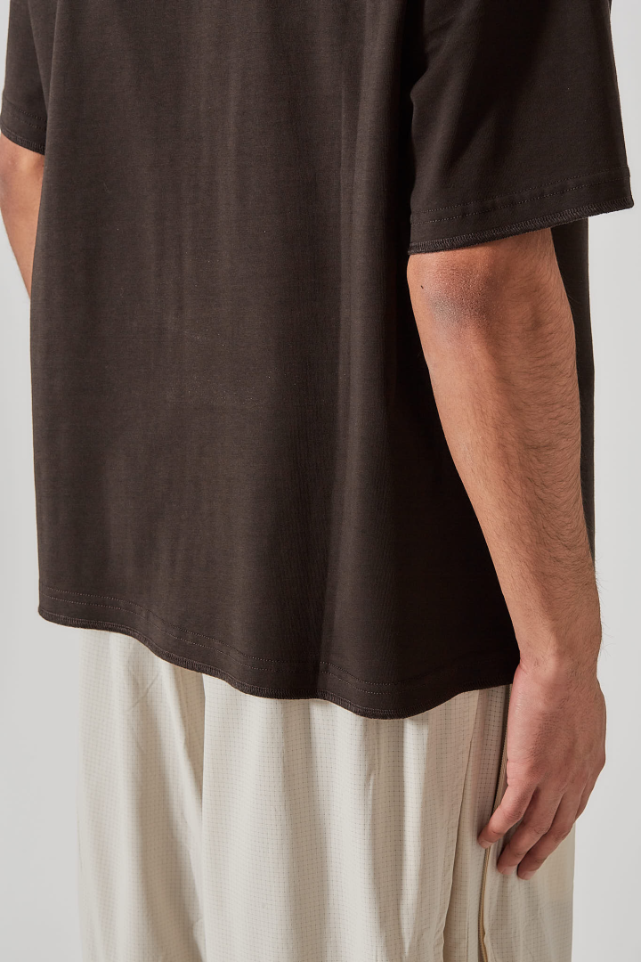 Midd Collar Withdraw Hem - Deep Umber