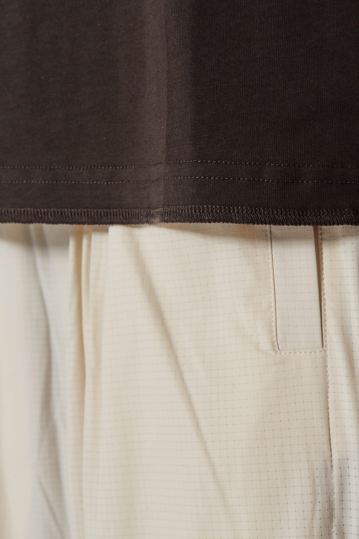 Midd Collar Withdraw Hem - Deep Umber