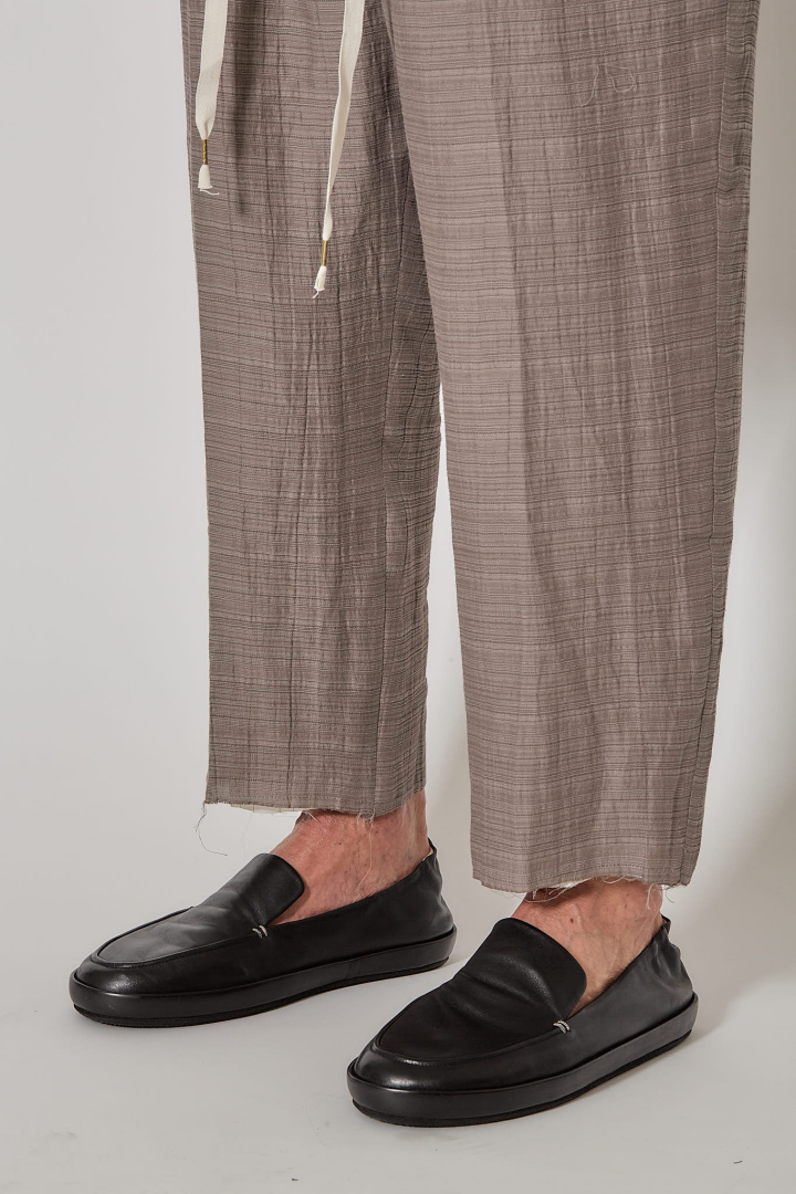 Unisex Woven Layered Easy Pants - Light Gray