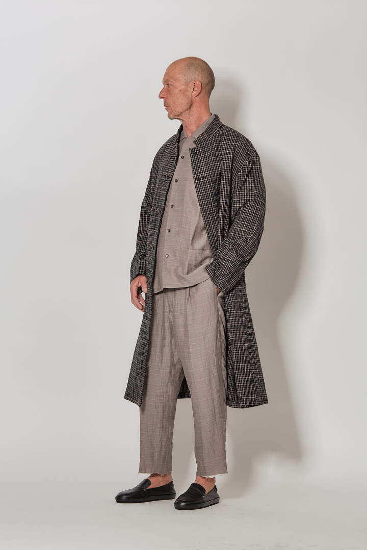 Unisex Woven Layered Easy Pants - Light Gray