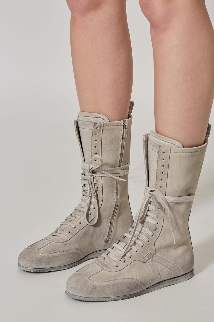 Fides Soft High-Top Boxing Sneakers - Chalk