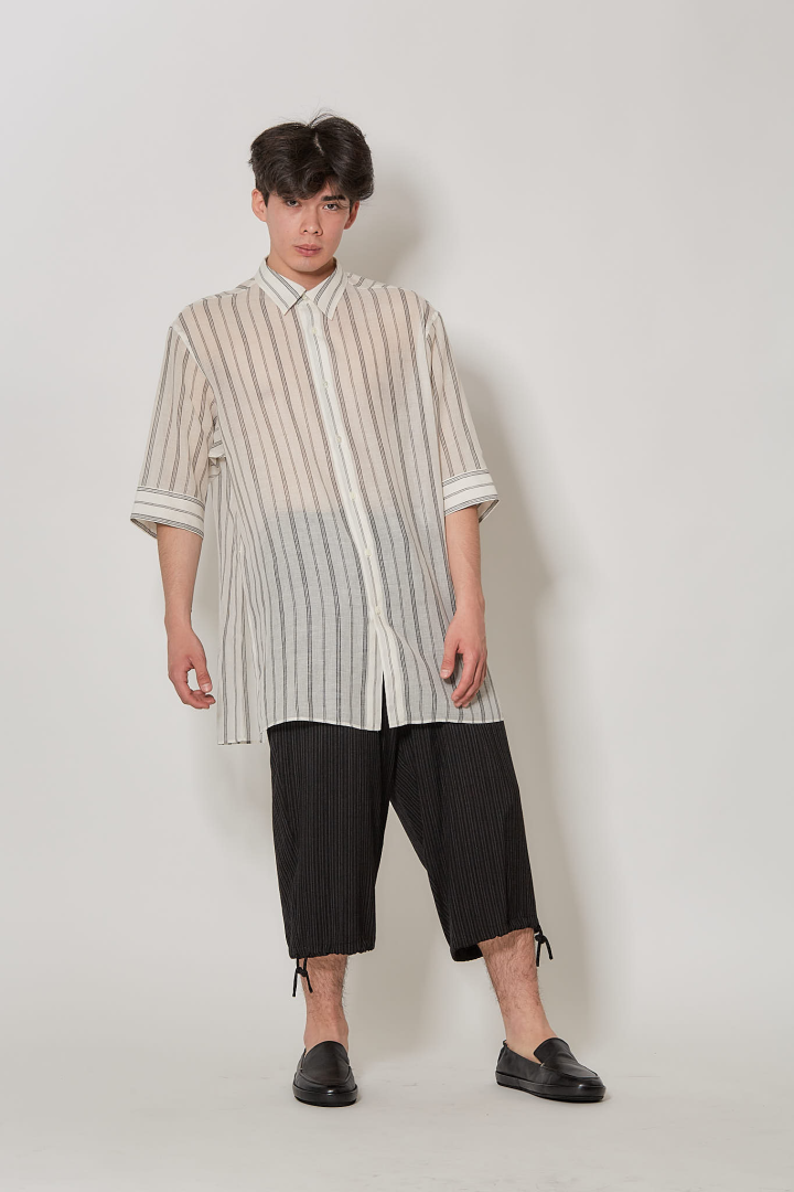 PIN Stripe China String P - Black