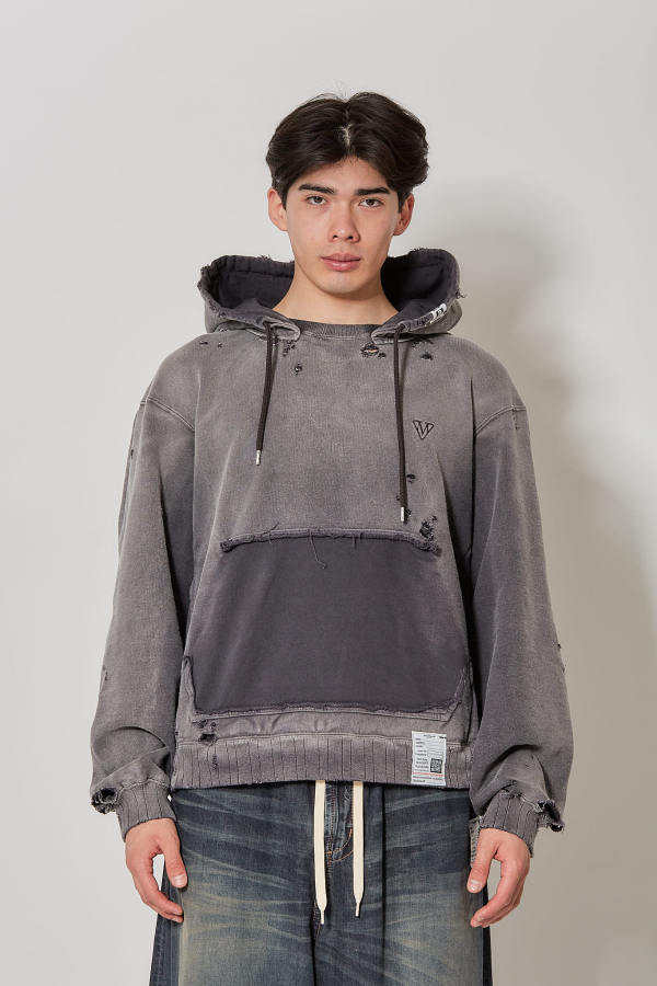 Sun Faded Hoodie - Black