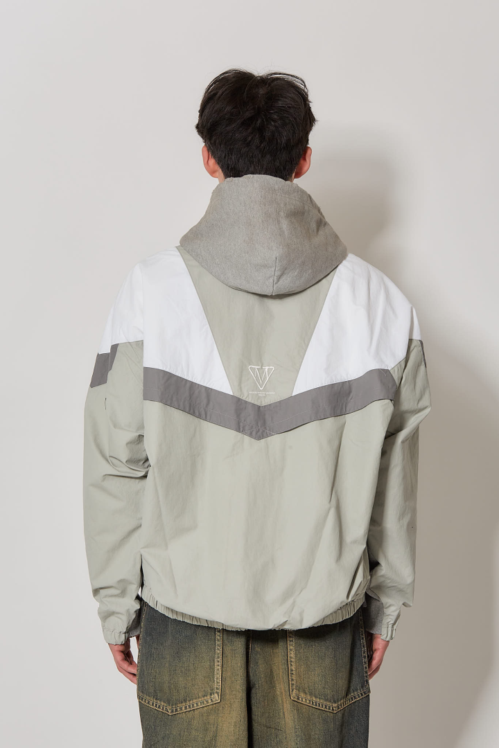 Track Jacket Combined Parka - Gray
