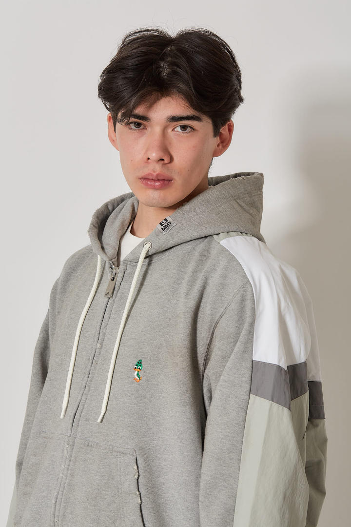 Track Jacket Combined Parka - Gray