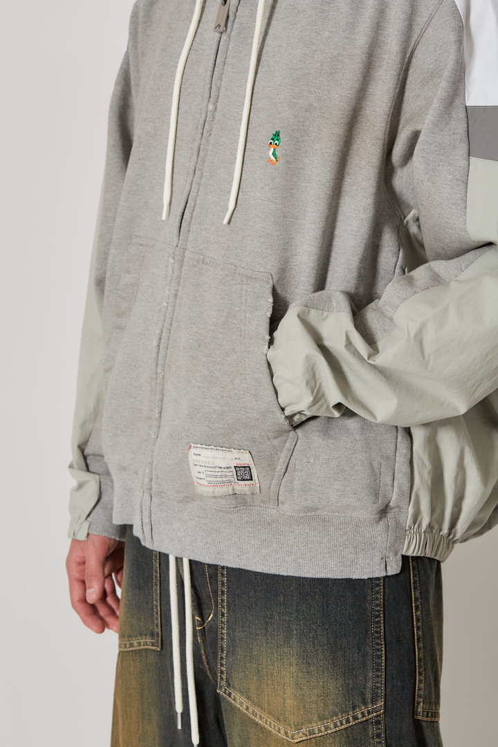 Track Jacket Combined Parka - Gray