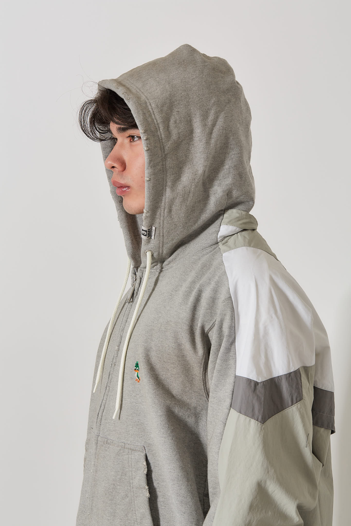 Track Jacket Combined Parka - Gray