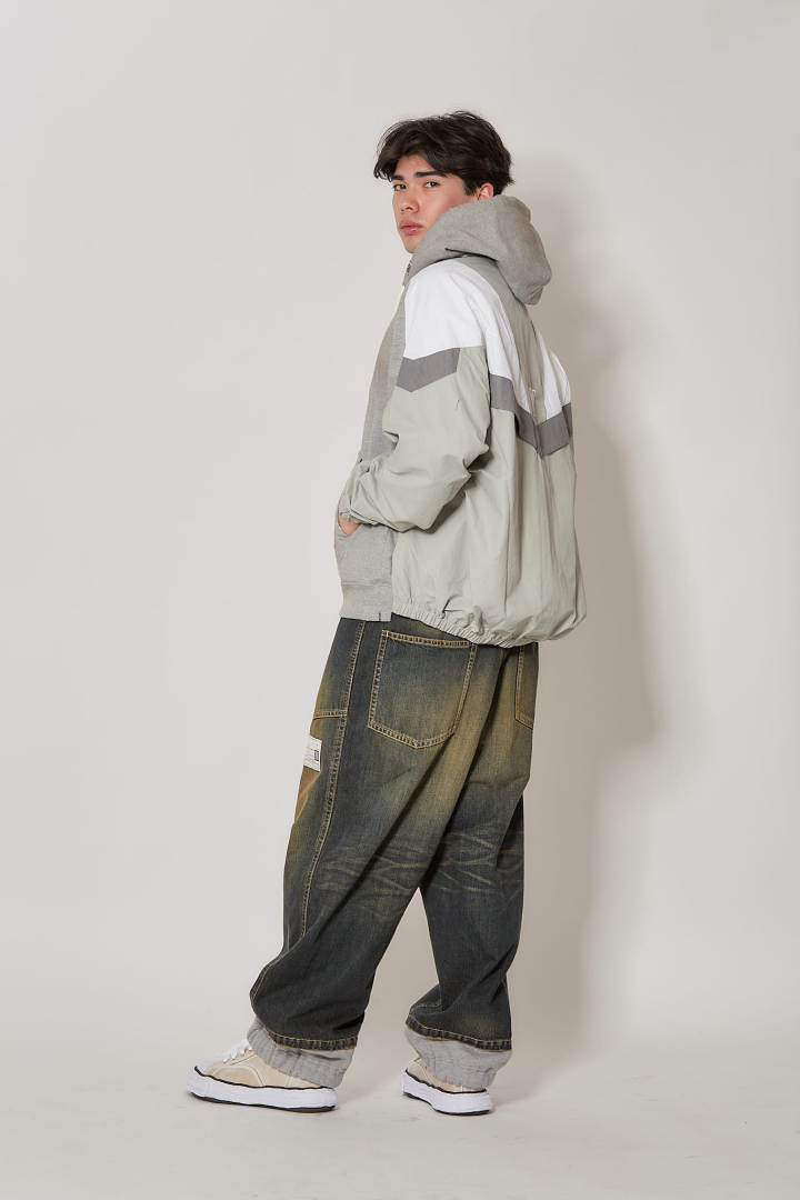 Track Jacket Combined Parka - Gray