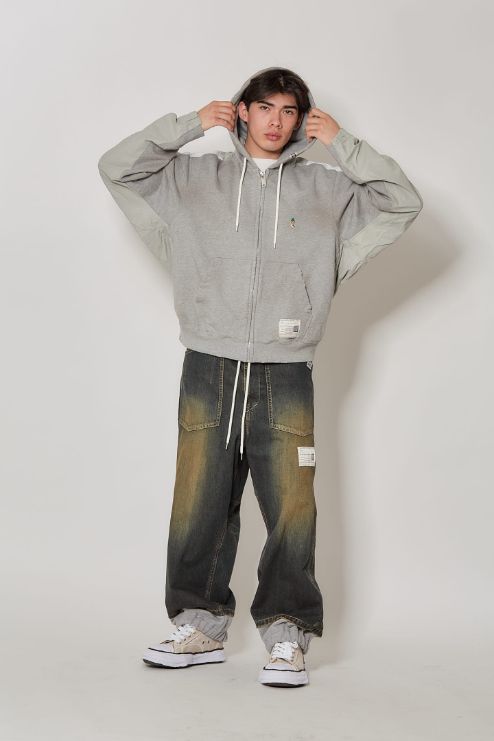 Track Jacket Combined Parka - Gray