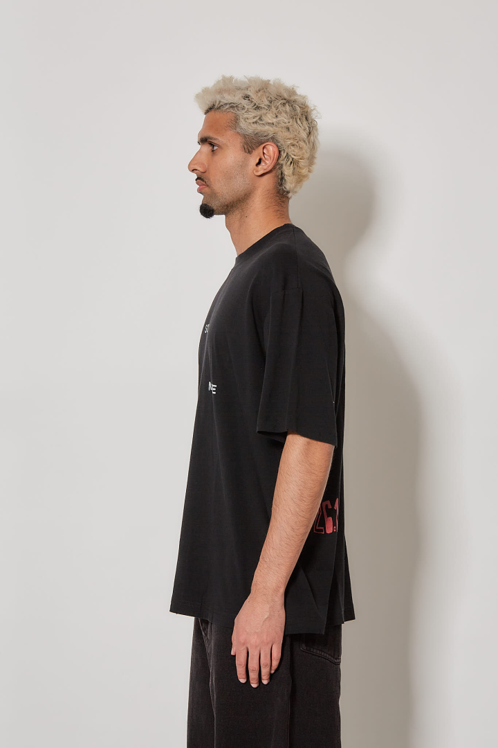 ‘’Logo’’ Oversized Tee - Black