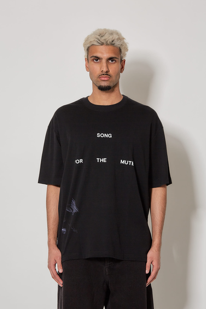 ‘’Logo’’ Oversized Tee - Black