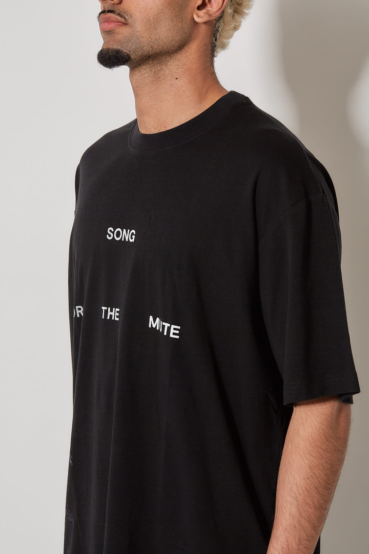 ‘’Logo’’ Oversized Tee - Black