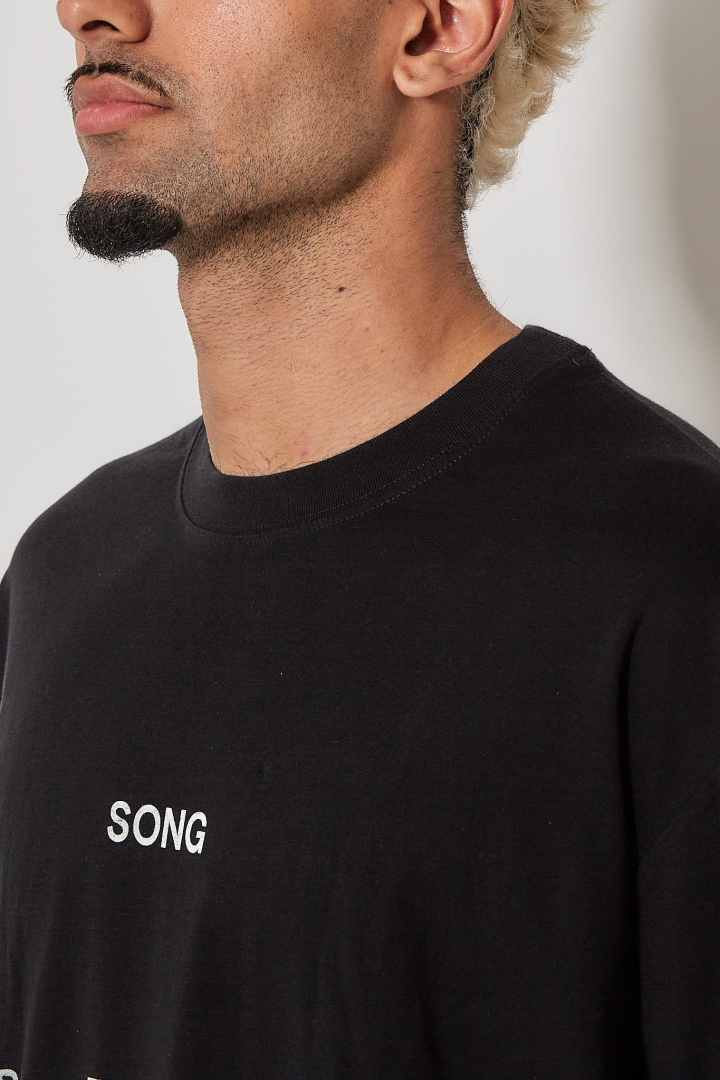 ‘’Logo’’ Oversized Tee - Black