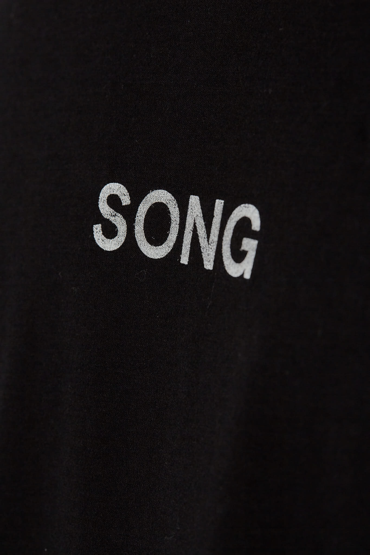 ‘’Logo’’ Oversized Tee - Black