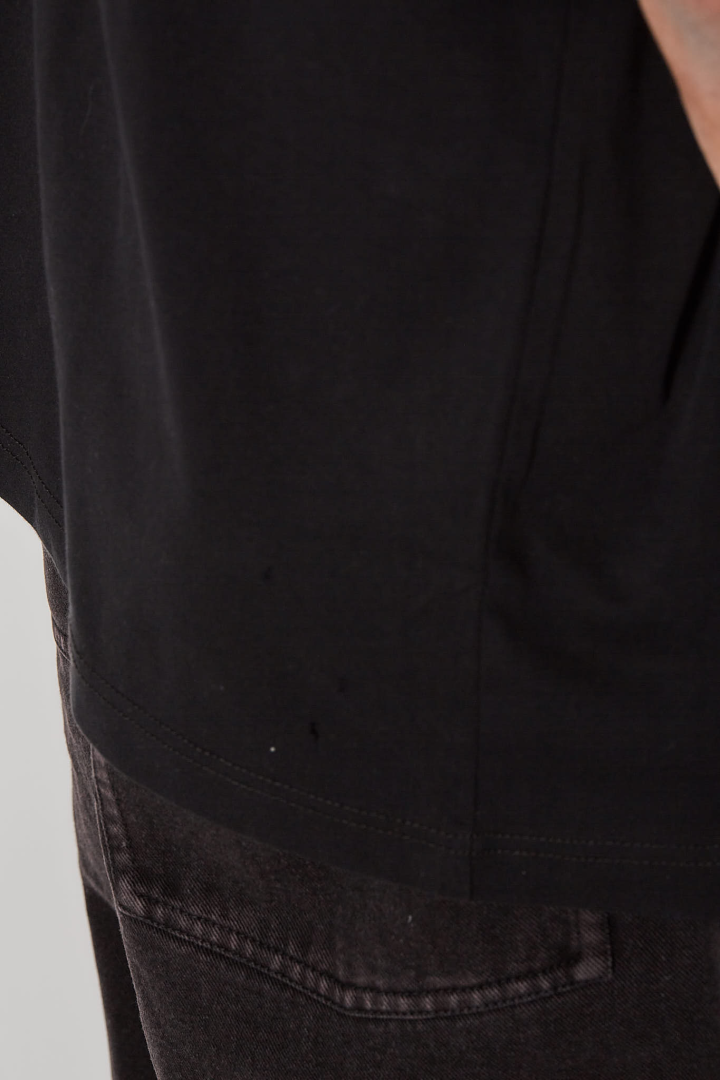 ‘’Logo’’ Oversized Tee - Black
