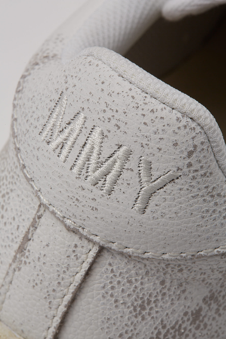 Wayne / Original Sole Shrink Leather Low - Top Sneaker - White